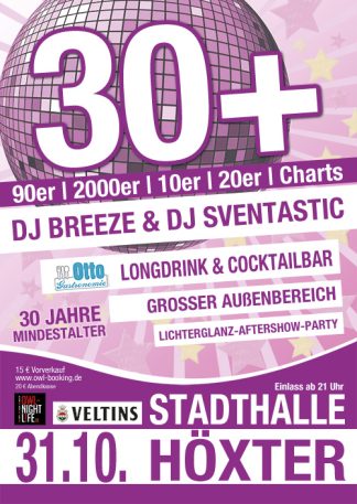 30plus Party - DJ Breeze & DJ Sventastic
