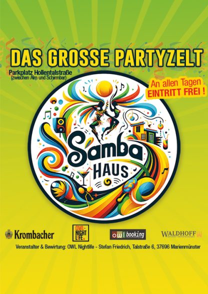 SAMBA HAUS - Karneval Steinheim - 5 Tage Vollgas im beheizten Zelt