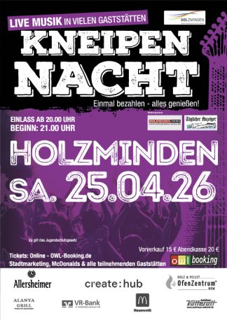 Kneipennacht Holzminden 2026