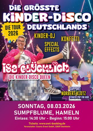 Die größte Kinderdisco Deutschlands auf Tour in Hameln