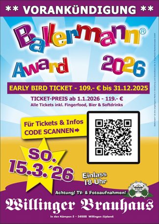 Ballermann Award 2026