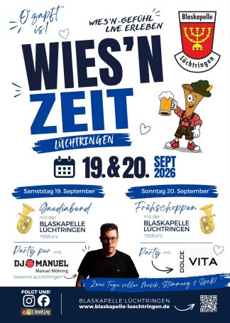 Wies'n Zeit Lüchtringen - Samstag 19.09.2026